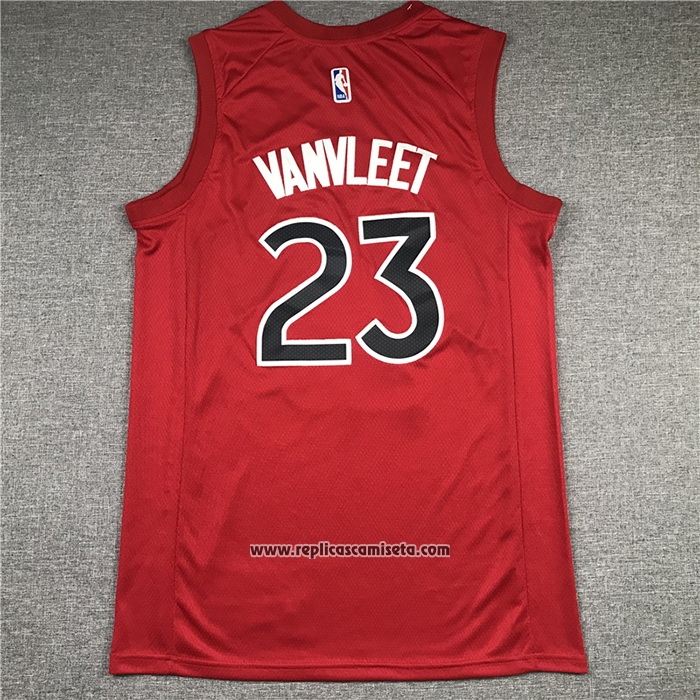 Camiseta Toronto Raptors Fred VanVleet #23 Icon 2020-21 Rojo